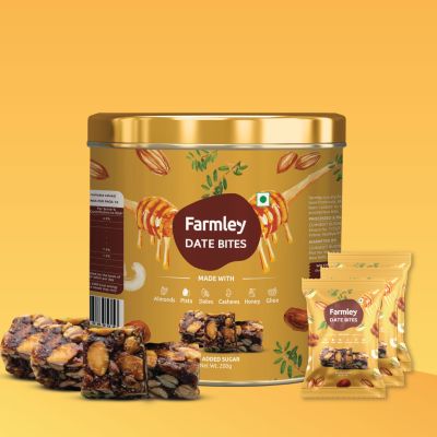 Farmley: Date Bites Farmley Tin Jar - 200gm