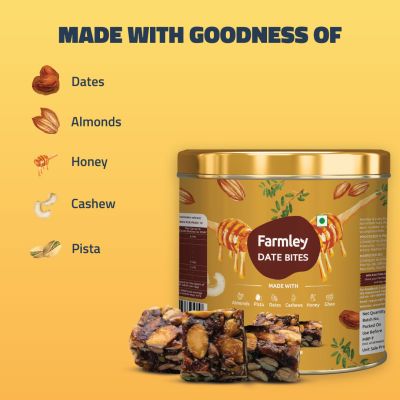 Farmley: Date Bites Farmley Tin Jar - 200gm