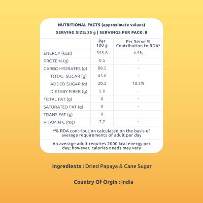 Farmley: Premium Dried Papaya - 200gm