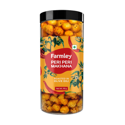 Farmley: Roasted & Flavored Makhana - Peri Peri Farmley Jar 90 g - pack of 2