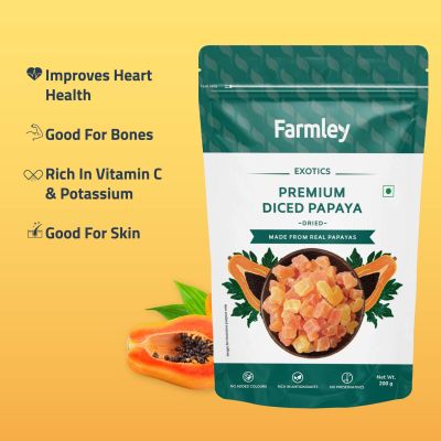 Farmley: Premium Dried Papaya - 200gm