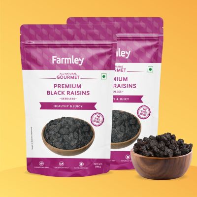 Farmley: Premium Black Raisin Seedless - 200gm
