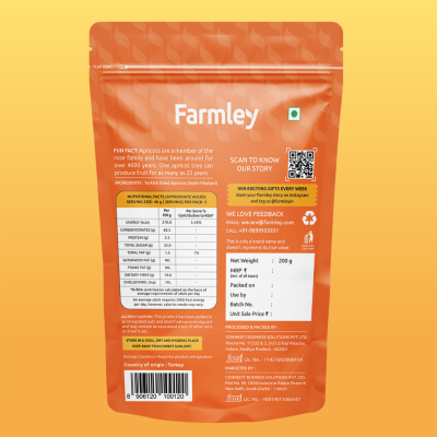 Farmley: Premium Turkish Dried Apricot - 200gm