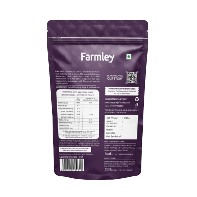 Farmley: Premium Dried Blueberries - 200gm