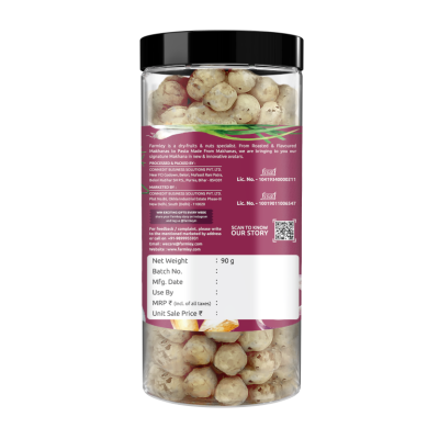 Farmley: Roasted & Flavored Makhana - Cream & Onion Jar - Pack of 2