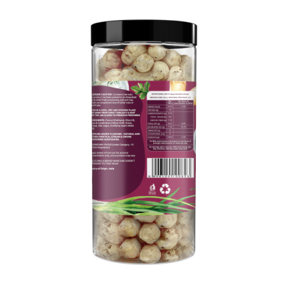 Farmley: Roasted & Flavored Makhana - Cream & Onion Jar - Pack of 2