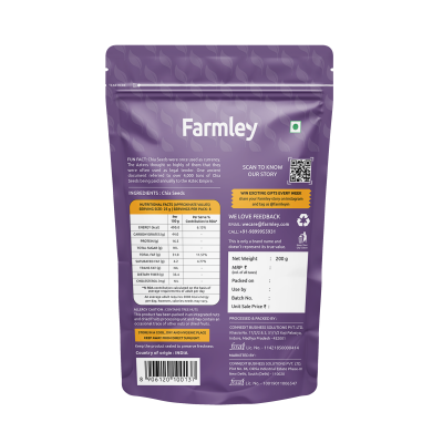 Farmley: Premium Chia Seeds - 200gm
