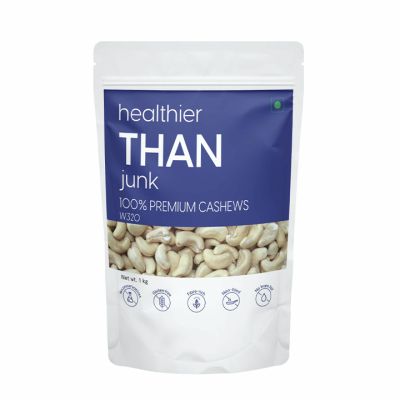 THAN: 100% Premium Cashews W320 + Premium California Pistachios- Pack of 2 - 1kg each