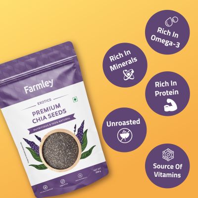 Farmley: Premium Chia Seeds - 200gm
