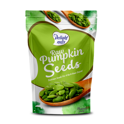 Delight nuts: Raw Pumpkin Seeds - Delicious Seeds for a Nutritious Snack - 200gm