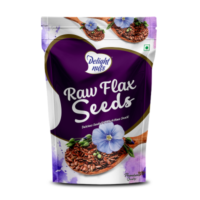 Delight nuts: Raw Flax Seeds - Delicious Seeds for a Nutritious Snack - 200gm