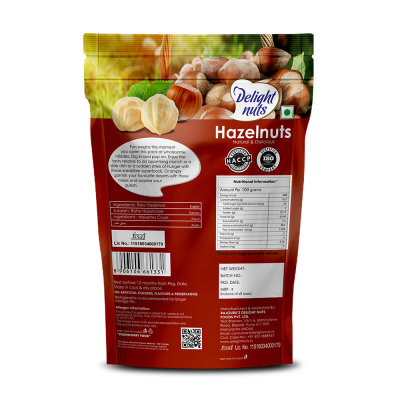 Delight nuts: Hazelnuts- Natural and Delicious - 150gm