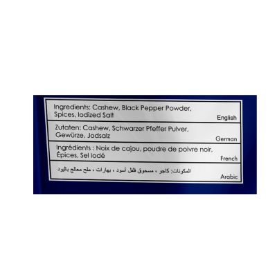 Delight nuts: Pepper Cashew - Roasted and Salted - 200gm