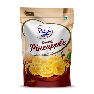 Delight nuts: Dried Pineapple - Made by Natural Fruit - 200gm