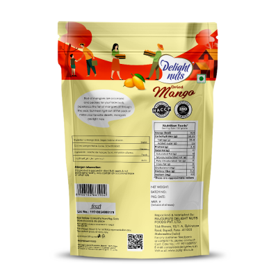 Delight nuts: Dried Mango - Made by Natural Fruit - 200gm