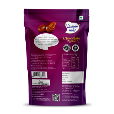 Delight nuts: Chocolate Almonds - 200gm
