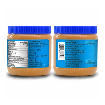 Delight nuts: Peanut Butter Crunchy - 340gm