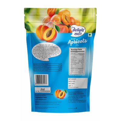 Delight nuts: Dried Apricots- Premium Quality - 200gm
