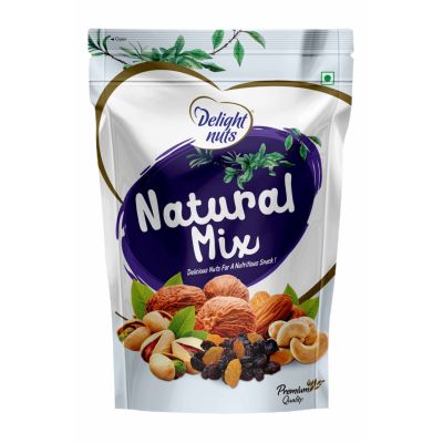 Delight nuts: Natural Mix- Delicious Nuts for Nutritious Snack - 200gm