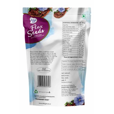 Delight nuts: Flax Seeds Roasted and Salted - 200gm
