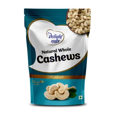 Delight nuts: Natural Whole Cashews - 200gm
