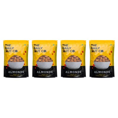 The Daily Nut Co.: Premium California Almonds - Pack of 4 - 200gm each