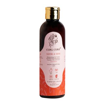 Curl Cure: Define and Shine Curl Cream with Shea Butter & Aloe Vera - 200ml