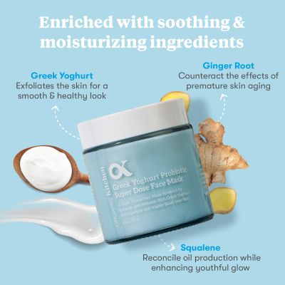 Organic Kitchen: Greek Yoghurt Probiotic Super Dose Face Mask - 100gm