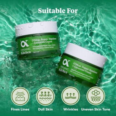 Organic Kitchen: OMega Repair Squalane + Ceramide Cream - 50gm