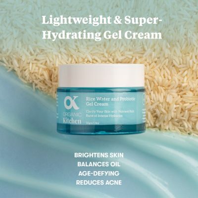 Organic Kitchen: Rice Water and Probiotic Gel Cream - 50gm