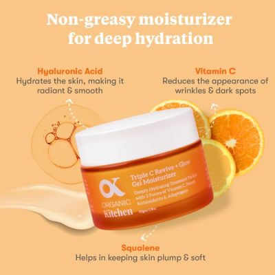 Organic Kitchen: Triple C Revive + Glow Gel Moisturizer - 50gm