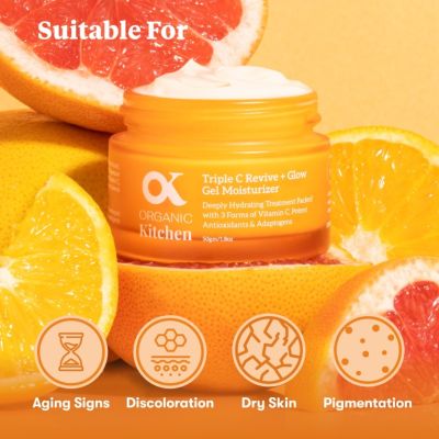 Organic Kitchen: Triple C Revive + Glow Gel Moisturizer - 50gm