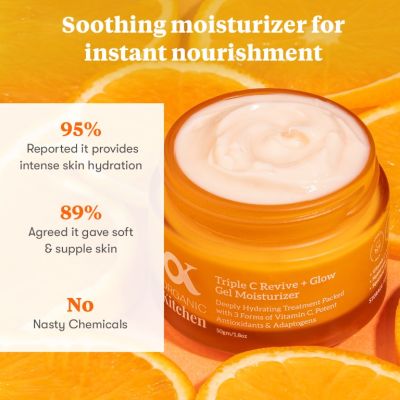Organic Kitchen: Triple C Revive + Glow Gel Moisturizer - 50gm