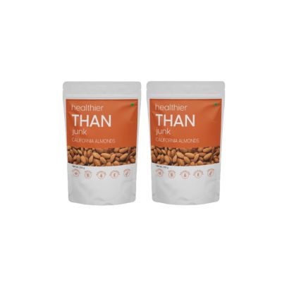 THAN: Premium California Almonds - Pack of 2 - 200gm each