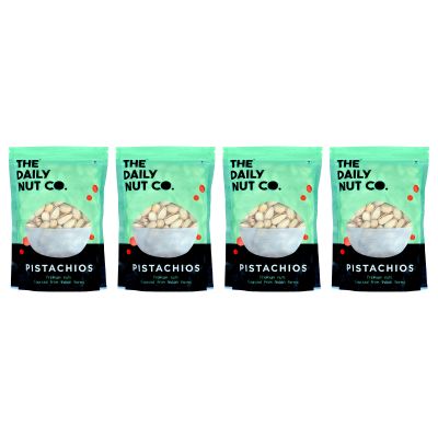 The Daily Nut Co.: Premium Pistachios - Pack of 4 - 200gm each