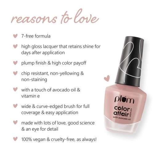 Plum: Color Affair Nail Polish Pink Dust 121 - 11ml