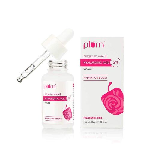 Plum: 2% Hyaluronic Acid Serum with Bulgarian Rose - 30ml