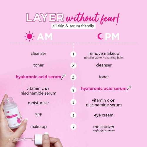 Plum: 2% Hyaluronic Acid Serum with Bulgarian Rose - 30ml
