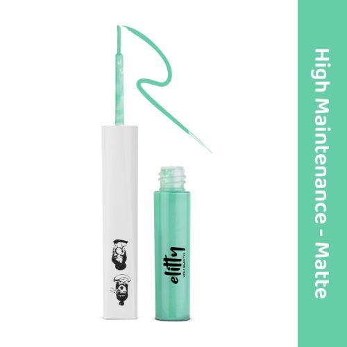 Elitty Beauty: Pop Eyeliner - High Maintenance Cyan Green Matte - 4ml