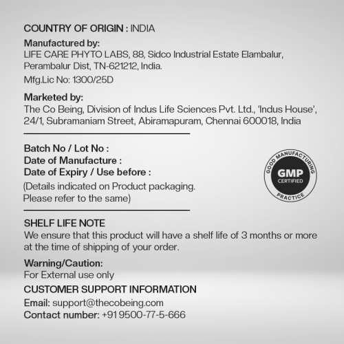 The Co Being: Lush Layers Organic-Fortified Onion hair oil - 200ml