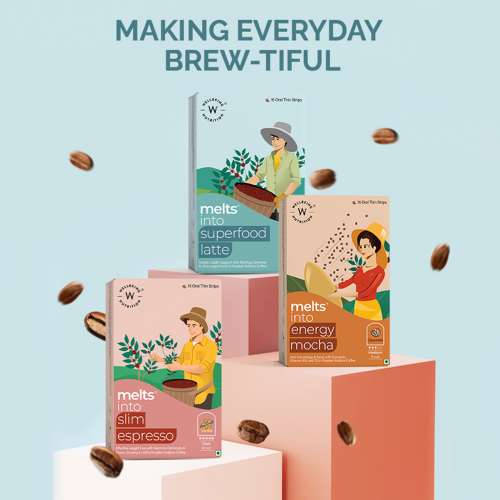 Wellbeing Nutrition: Melts Superfood Latte - Caramel - 15 Oral Strips