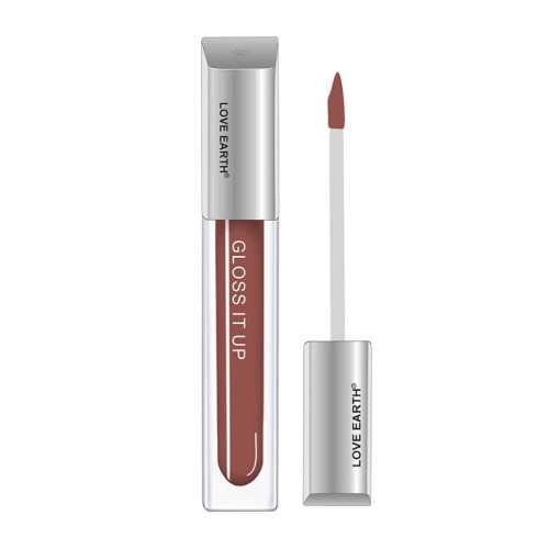 Love Earth: Lip Gloss Dreamy Night Brown Glitter - 3ml