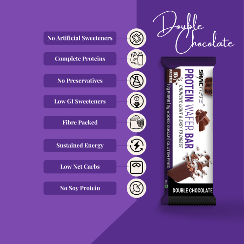 Snactivate: Protein Wafer Bar - Double Chocolate - Pack of 6