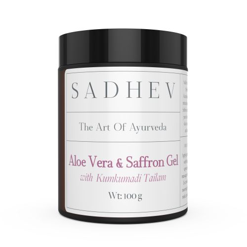 Sadhev: Aloe Vera Gel with Saffron and Kumkumadi Thailam - 100gm