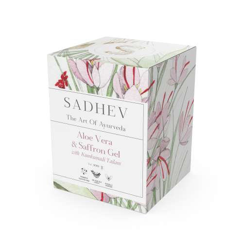 Sadhev: Aloe Vera Gel with Saffron and Kumkumadi Thailam - 100gm