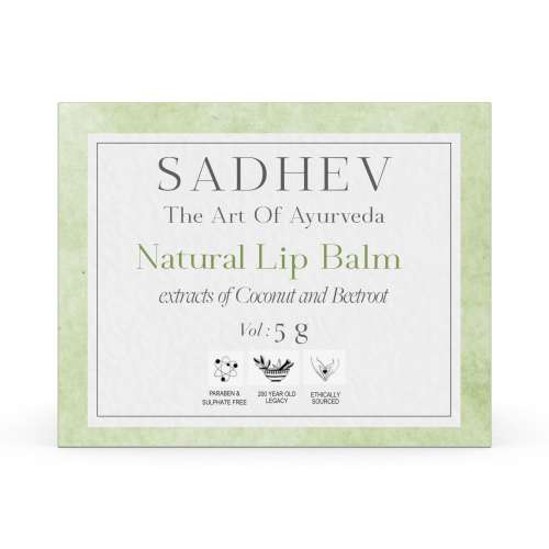 Sadhev: Natural Lip Balm - 5gm