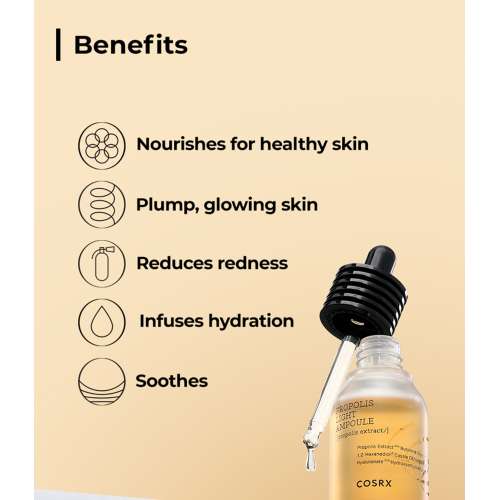 COSRX: Full Fit Propolis Light Face Ampoule | Serum | Targeted Care | Radiant Skin | 30ml