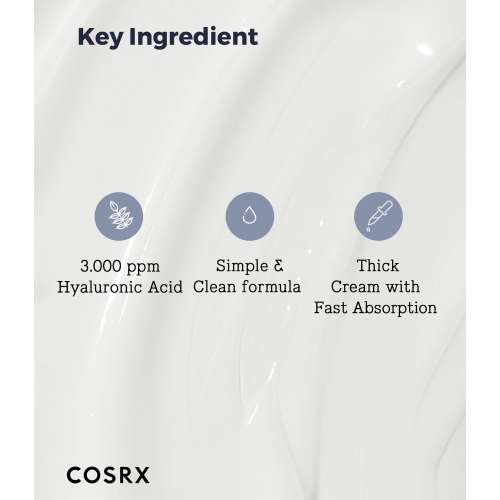 COSRX: Hyaluronic Acid Intensive Cream  | For Moisturising | Intense Hydration | Korean Skincare | 100gm