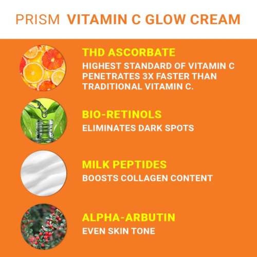 LIGHT UP: Prism Vitamin C Glow Cream - 50gm