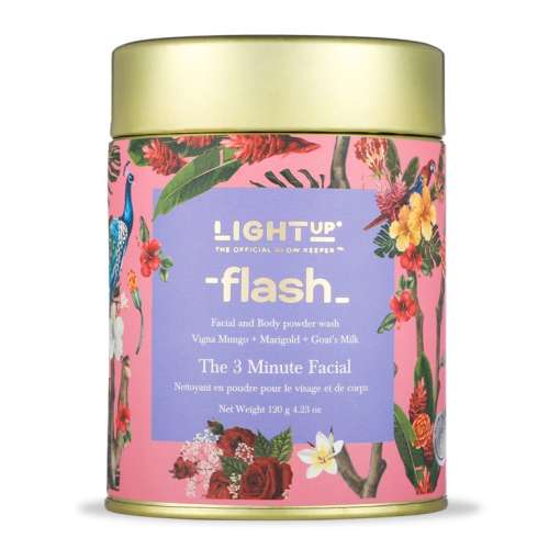 LIGHT UP: Flash Facial And Body Powder Wash - 120gm